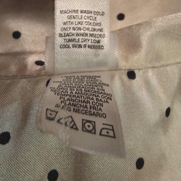 VICTORIA SECRET PINK PAJAMA SET POLKA DOT WOMENS POLYESTER SATIN FEEL SIZE 3X - Picture 10 of 15